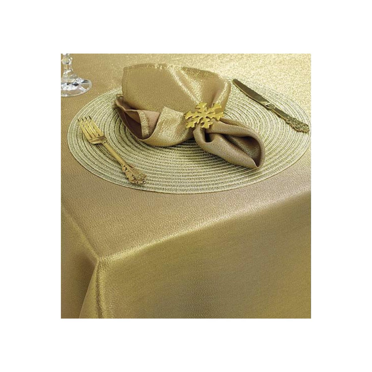 Walton & Co 220cm Gold Glitz Tablecloth