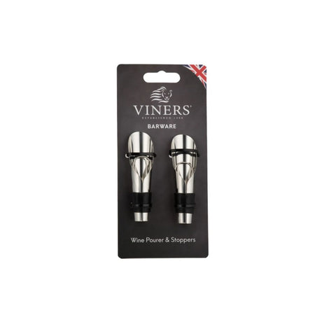 Viners Barware 2 Piece Wine Pourer and Stopper