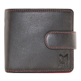 Mala Leather Black/Red Hudson Tab Wallet