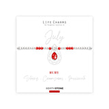 Life Charms July Birthstone Bracelet