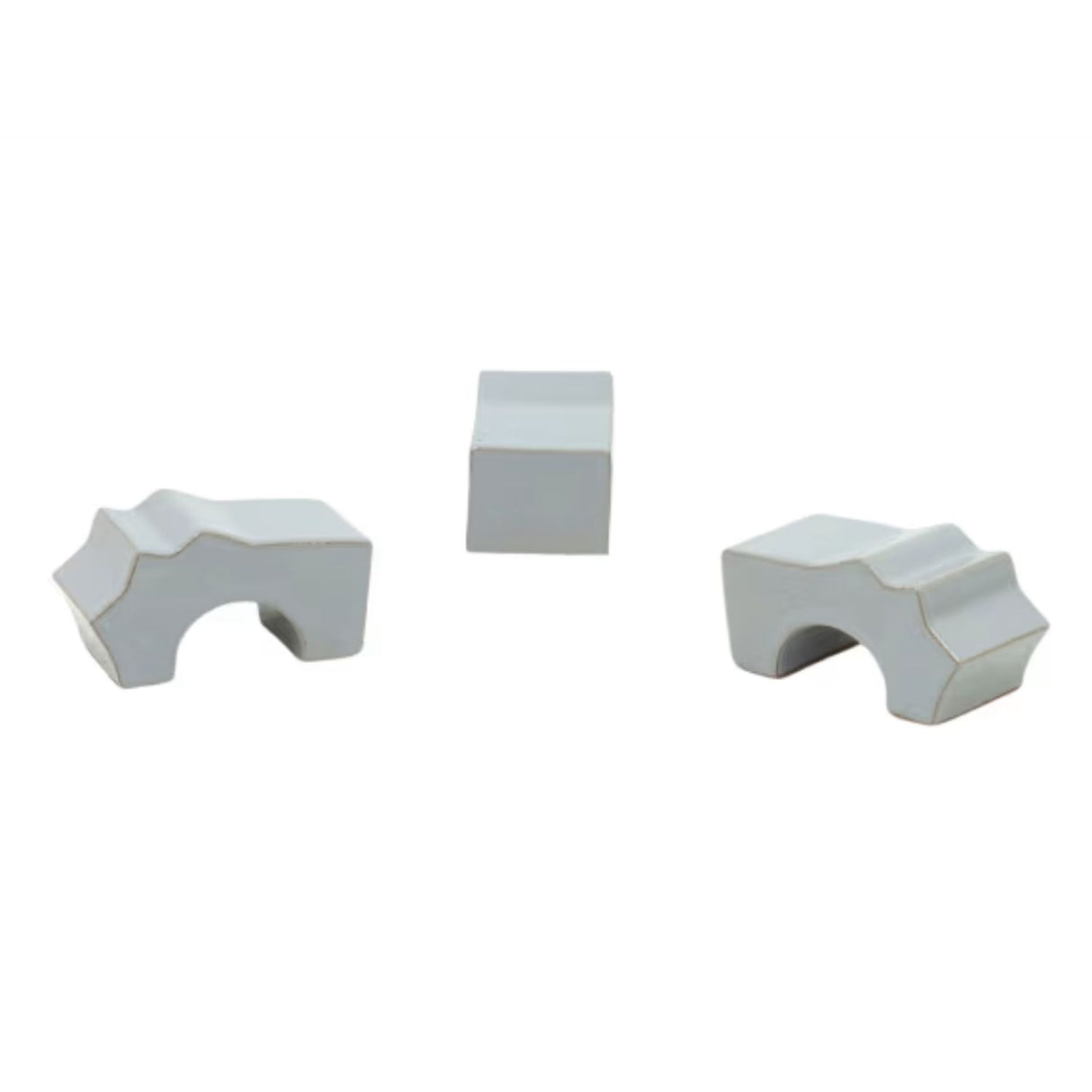 Woodlodge Large Grey Glazed Pot Feet (Pack of 3)