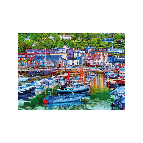 Gibsons Games 1000 Piece Lyme Regis Harbour Jigsaw Puzzle