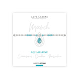Life Charms March Birthstone Bracelet