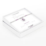 Life Charms February Birthstone Bracelet