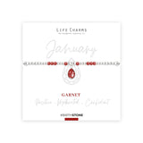 Life Charms January Birthstone Bracelet