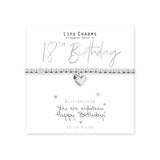 Life Charms " You Are 18" Puffed Hearts Bracelet