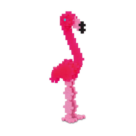 Plus Plus 100 Piece Flamingo Jigsaw Tube
