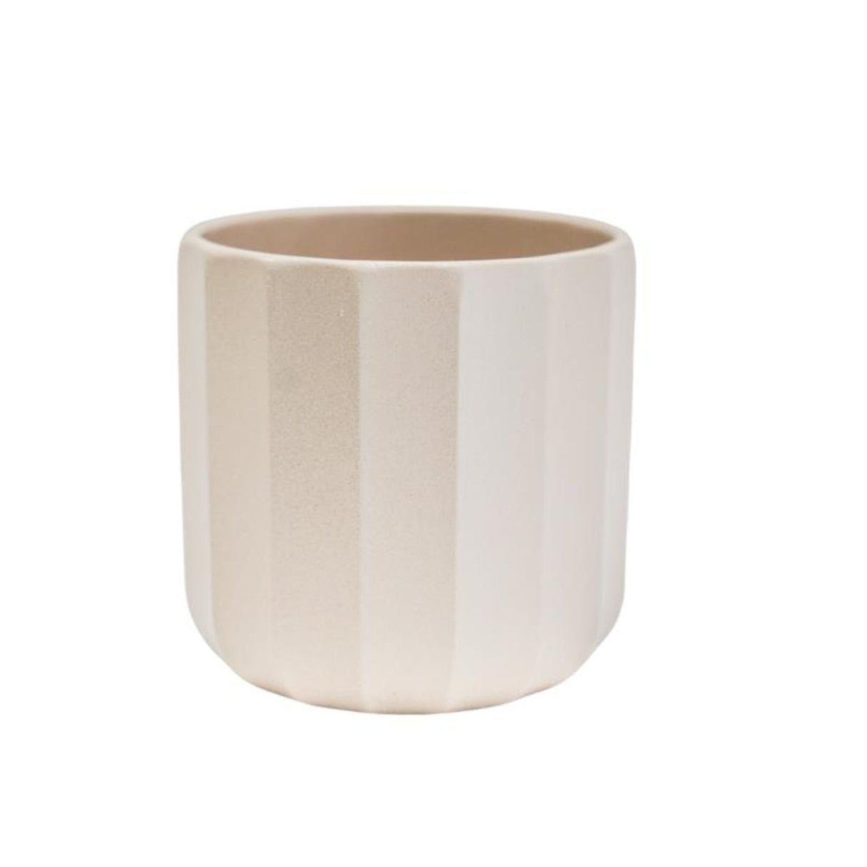 Ivyline 11cm Positano Ivory Geo Planter