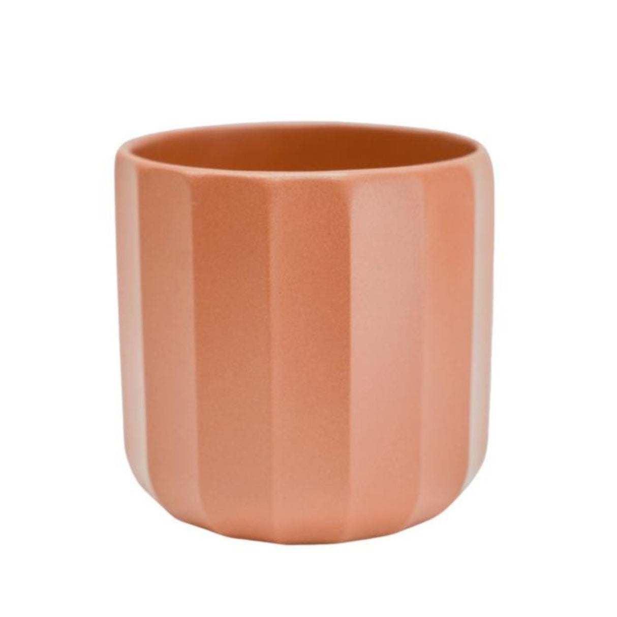 Ivyline 11cm Positano Burnt Orange Geo Planter