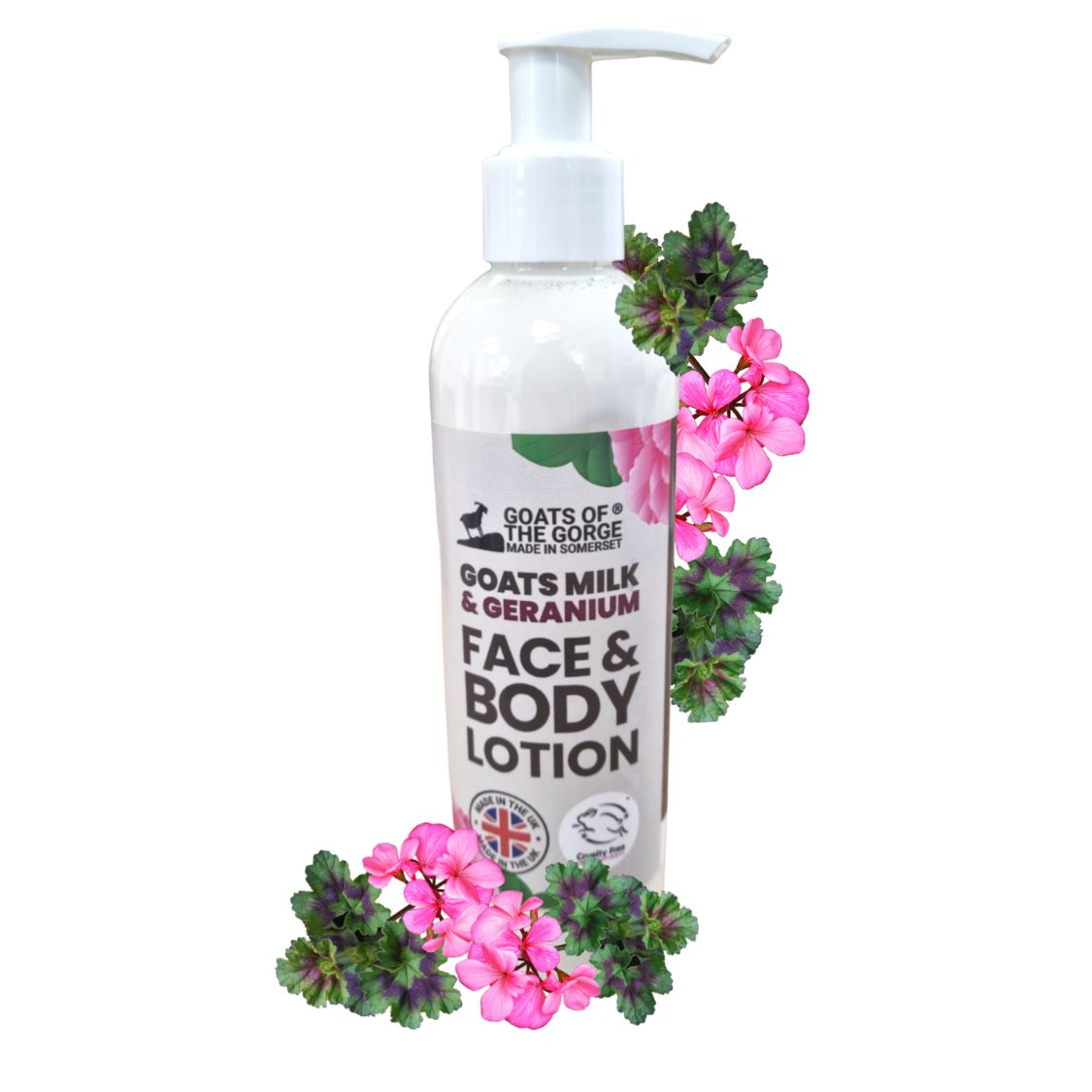 Goats of the Gorge 250ml Goats Milk Geranium Body Lotion