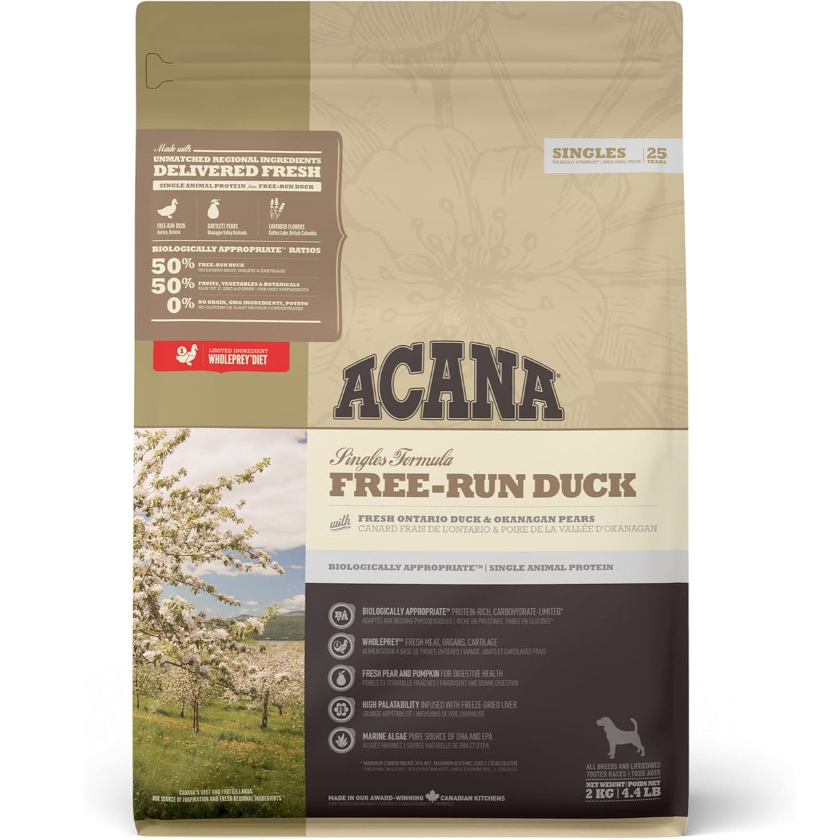 Acana Free Run Duck Dog Food 2KG