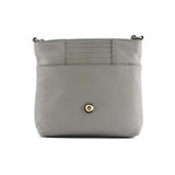 Mala Leather Grey Bella Cross Body with Flap