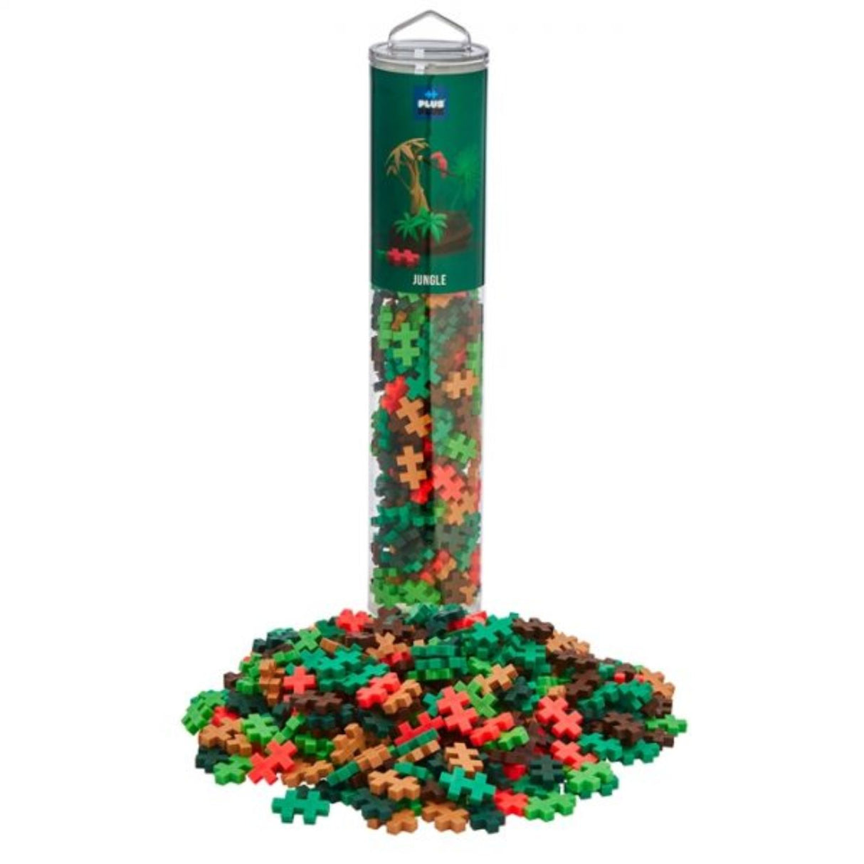 Plus Plus 240 Piece Jungle Mix Jigsaw Tube