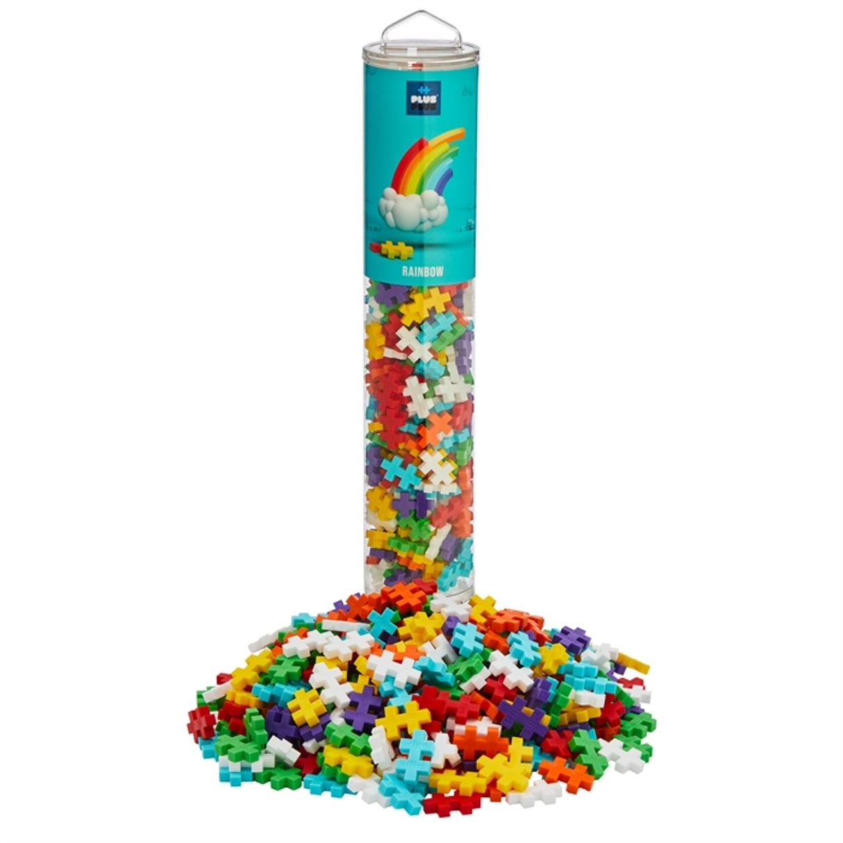 Plus Plus 240 Piece Rainbow Mix Jigsaw Tube