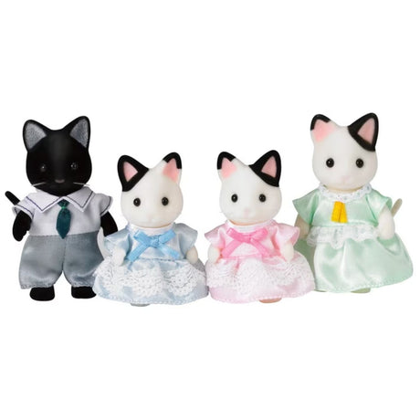 Sylvanian Families Tuxedo Cat Family
