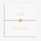 Joma Jewellery A Little 'Peace' Bracelet In Silver & Gold Plating