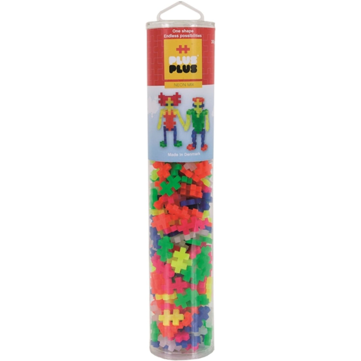 Plus Plus 240 Piece Neon Mix Jigsaw Tube