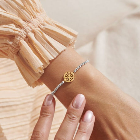 Joma Jewellery A Little 'Peace' Bracelet In Silver & Gold Plating