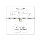 Life Charms "You are 50" Hearts Bracelet