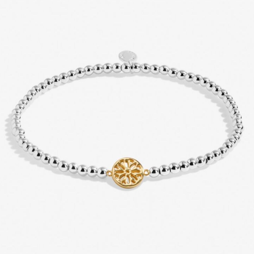 Joma Jewellery A Little 'Peace' Bracelet In Silver & Gold Plating