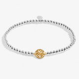 Joma Jewellery A Little 'Peace' Bracelet In Silver & Gold Plating