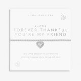 Joma Jewellery Silver A Little 'Forever Thankful You Are My Friend ' Bracelet