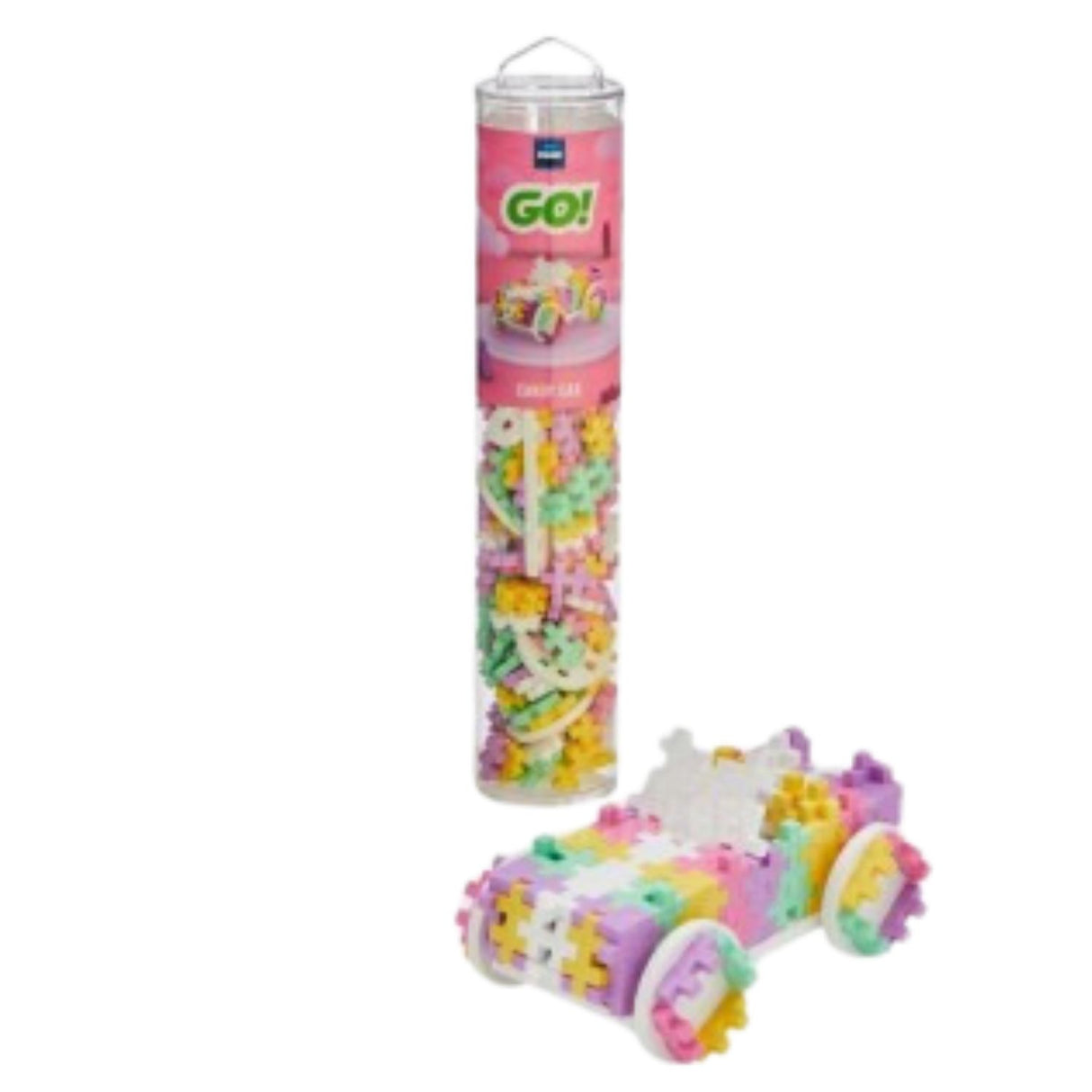 Plus Plus 200 Piece Colour Cars - Candy Jigsaw Tube