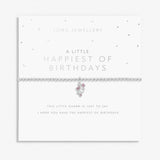 Joma Jewellery Silver A Little 'Happiest Of Birthdays' Bracelet