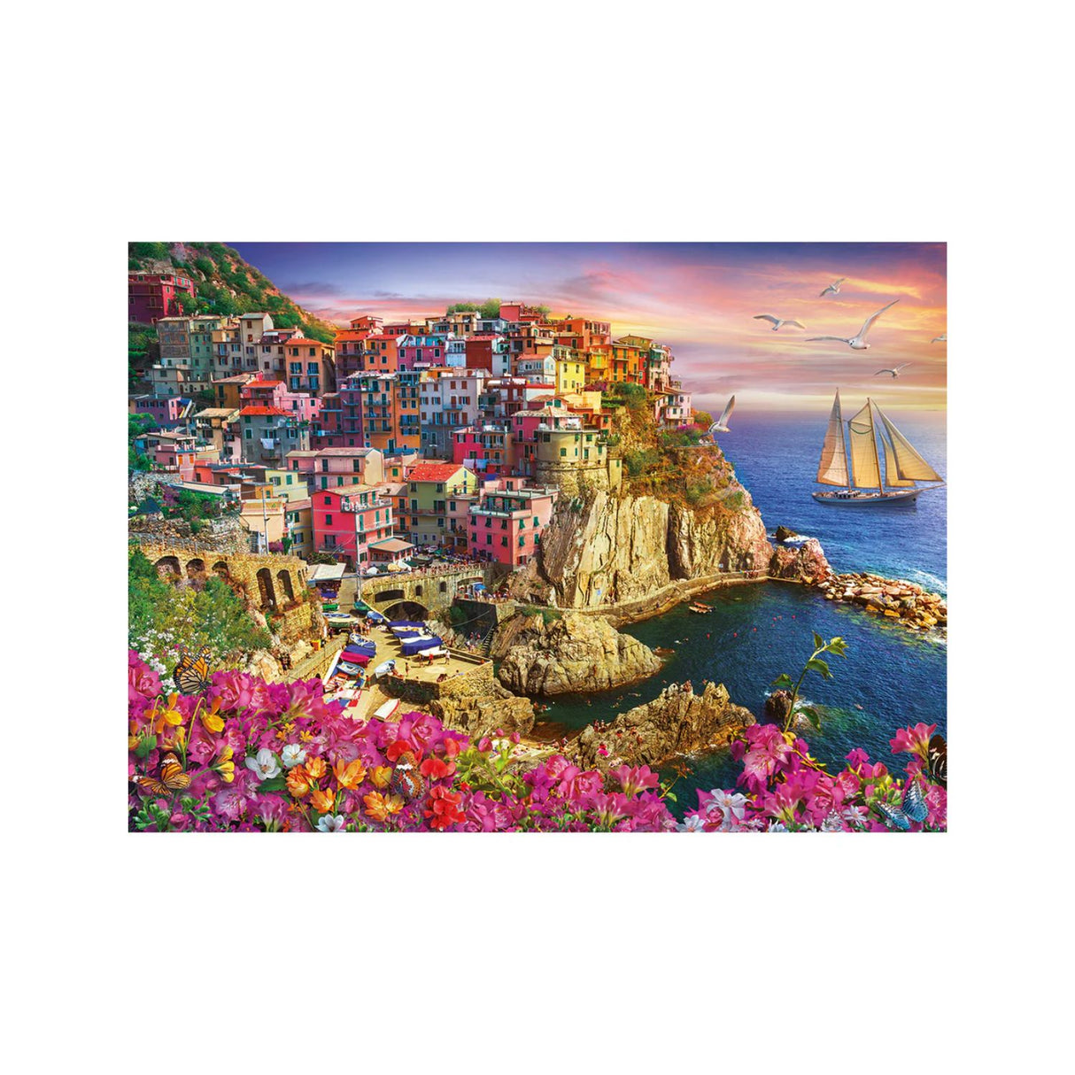 Gibsons Games 1000 Piece Dreaming Of Cinque Terre Jigsaw Puzzle