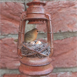 Vivid Arts 15cm Hangiing Mini Robin Nest In Lantern