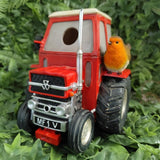 Vivid Arts 19.5cm Hanging Classic Red Tractor Birdhouse - XBC-BH77-D