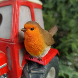 Vivid Arts 19.5cm Hanging Classic Red Tractor Birdhouse - XBC-BH77-D