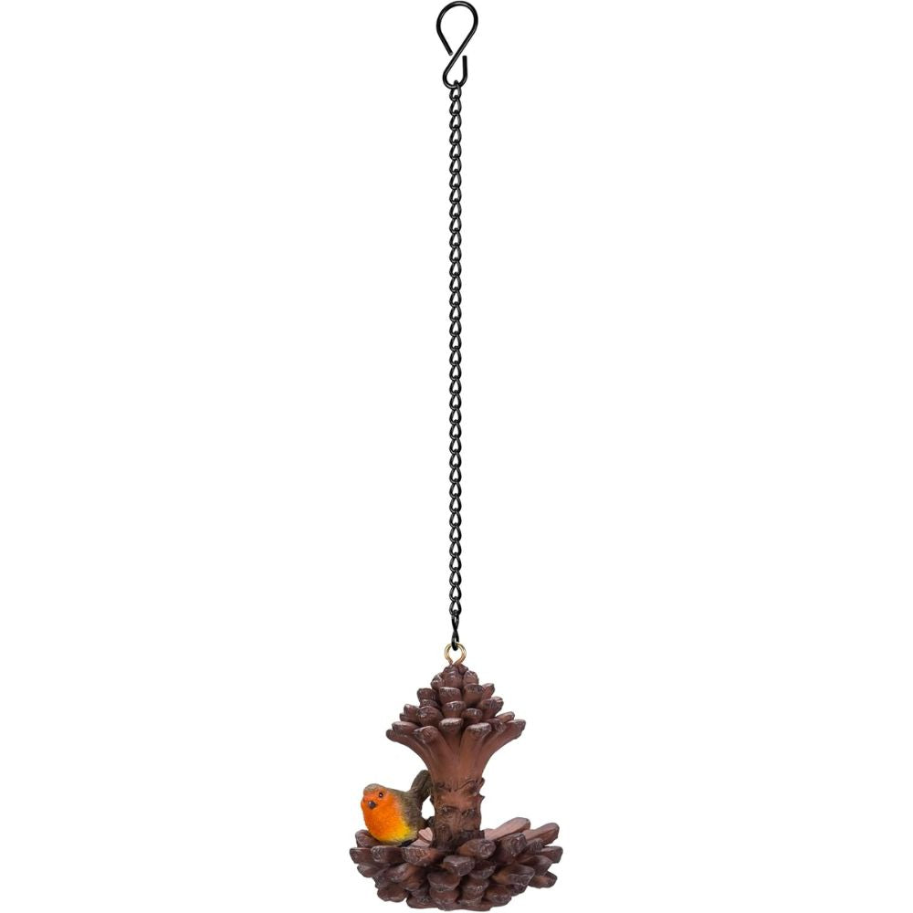 Vivid Arts 7.8cm Hanging Mini Robin In Pine cone
