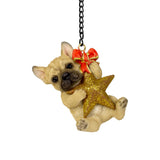 Vivid Arts Hanging Golden French Bulldog with Star Pet Pal