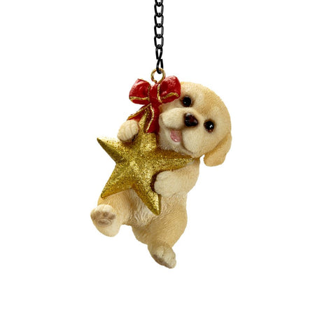 Vivid Arts Hanging Golden Labrador with Star Pet Pal