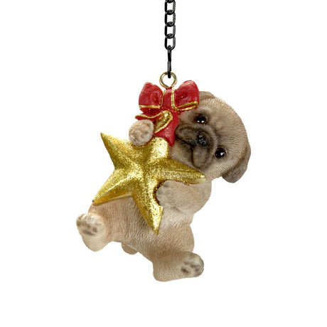 Vivid Arts Hanging Pug with Star Pet Pal