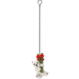 Vivid Arts Hanging West Highland Terrier Puppy with Wreath Pet Pal
