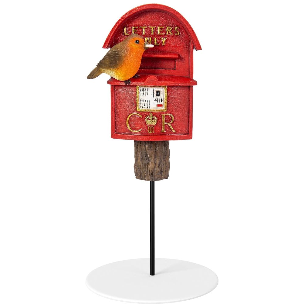 Vivid Arts Robin on Postbox Plant Pal - PLP-155