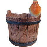 Vivid Arts Water Barrel Planter Robin - BS-RB20-D