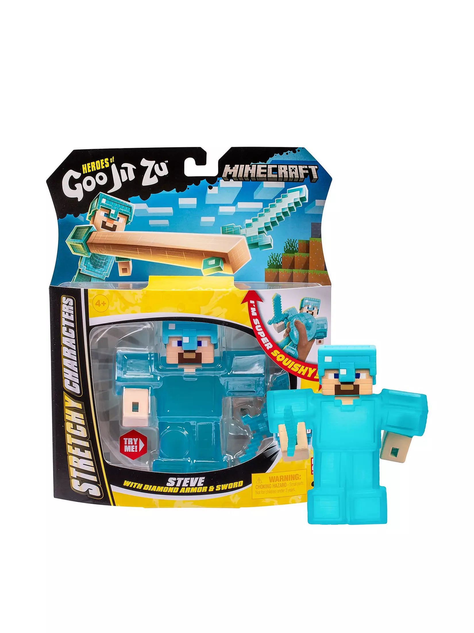 Minecraft Heroes of Goo Jit Zu Steve Stretchy Figure – Old Railway