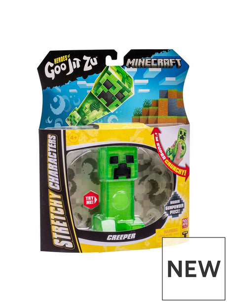 Minecraft Heroes of Goo Jit Zu Creeper Stretchy Figure