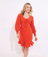 Joe Browns 14 Orange Sassy Spot Short Dress - WF182A