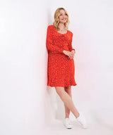 Joe Browns 14 Orange Sassy Spot Short Dress - WF182A