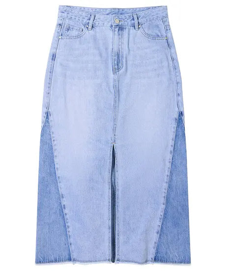 Joe Browns 16 Blue Denim Elsa Panelled Midi Skirt