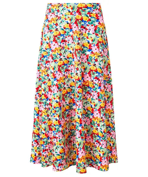 Joe Browns 8 Multi-Coloured Floral Fancy Printed Maxi Skirt - WS453A