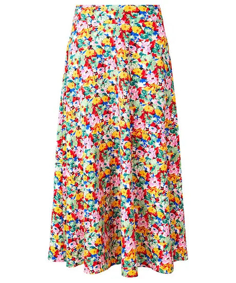 Joe Browns 8 Multi-Coloured Floral Fancy Printed Maxi Skirt - WS453A