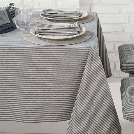 Walton & Co 130cm x 180cm Hampton Stripe Tablecloth