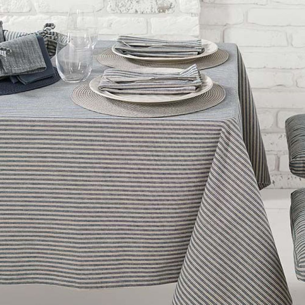 Walton & Co 130cm x 230cm Hampton Sripe Tablecloth