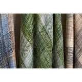 Walton & Co 152cm Tweed Check Throw - Olive