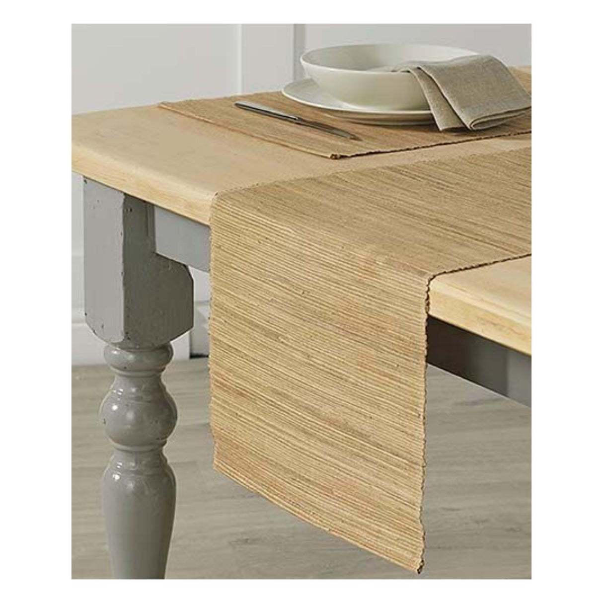 Walton & Co 35cm x 183cm Water Hyacinth Runner Taupe